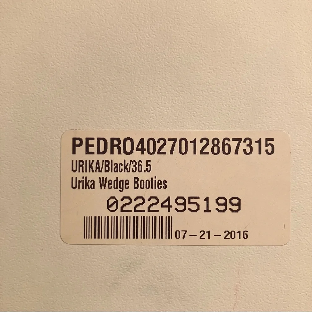 Pedro Garcia women’s black stretch suede Urika Wedge Booties w/zipper size US6.5 - Picture 7 of 10